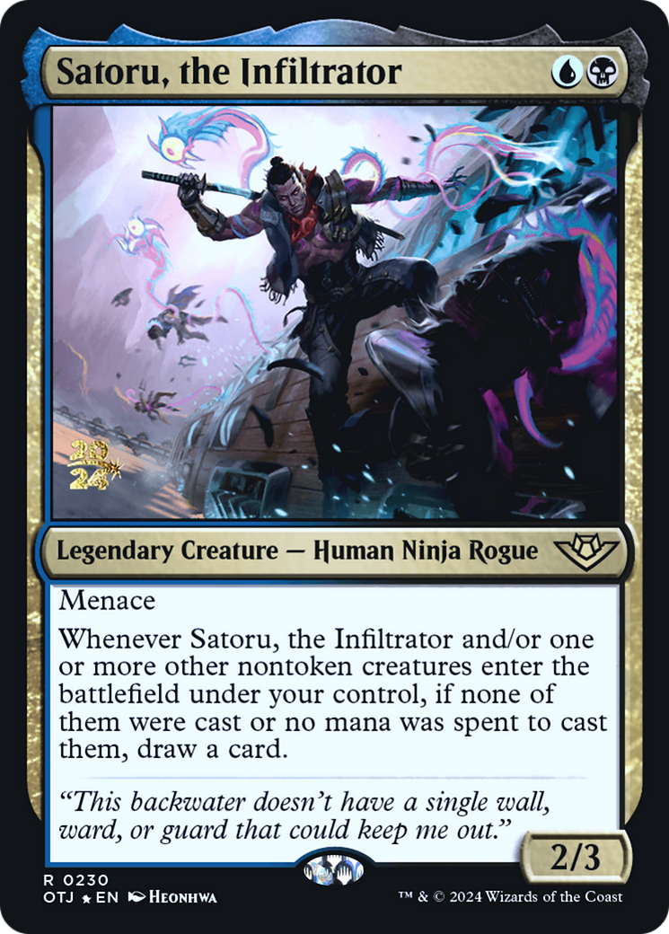 Image of Satoru, the Infiltrator [Outlaws of Thunder Junction Prerelease Promos]