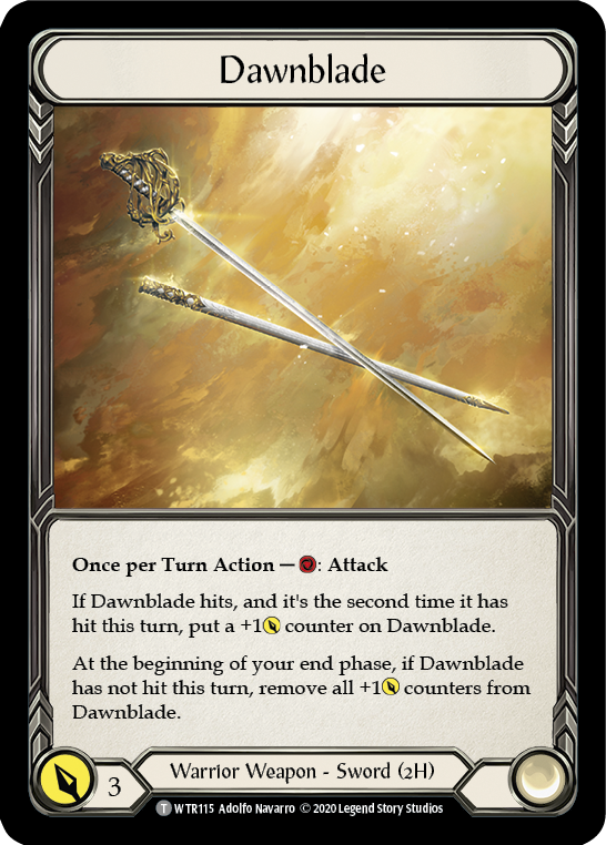 Image of Bravo, Showstopper // Dawnblade [U-WTR038 // U-WTR115] (Welcome to Rathe Unlimited)  Unlimited Normal