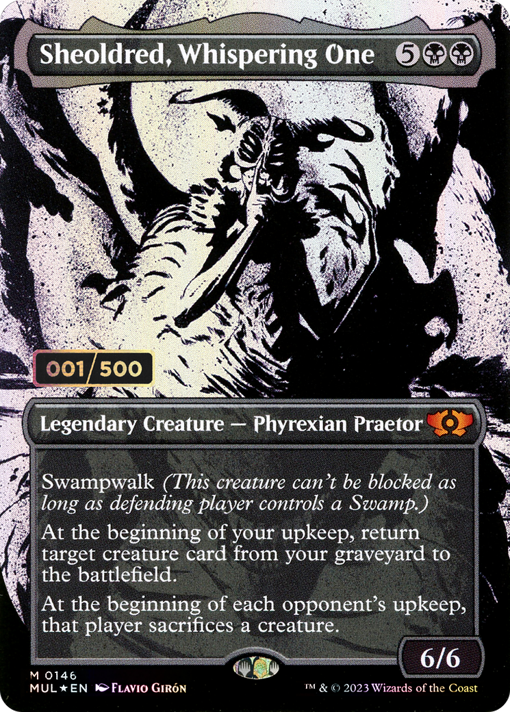 Image of Sheoldred, Whispering One (Serialized) [Multiverse Legends]