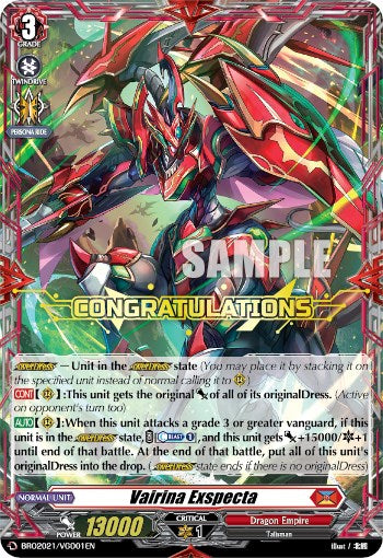 Image of Vairina Exspecta (BRO2021/VGD01EN) [V Promo Cards]