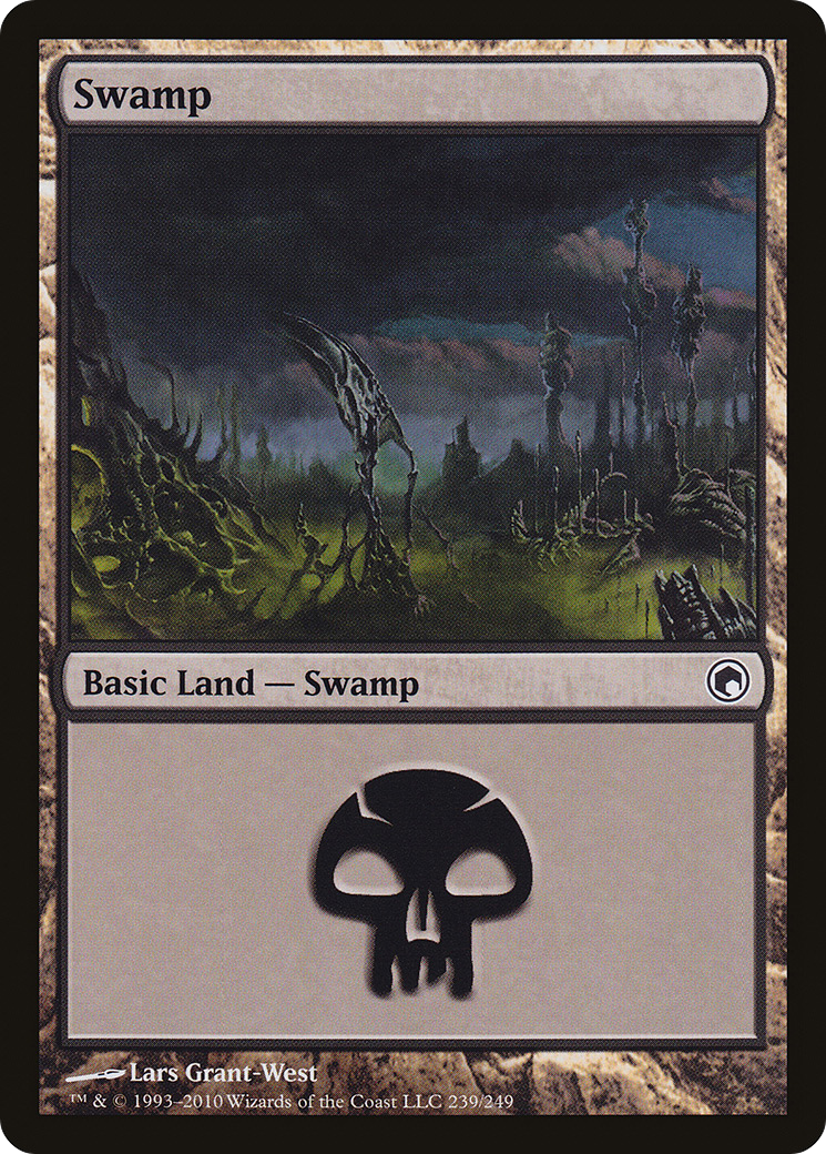 Image of Swamp (239) [Scars of Mirrodin]