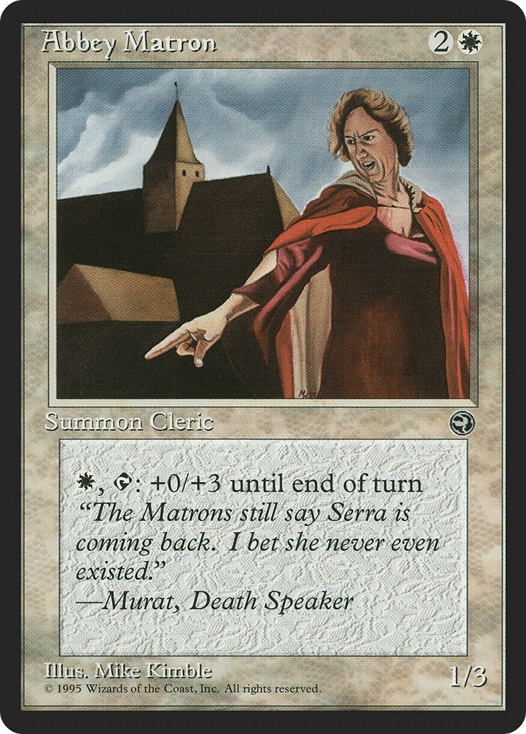 Image of Abbey Matron (Murat Flavor Text) [Homelands]