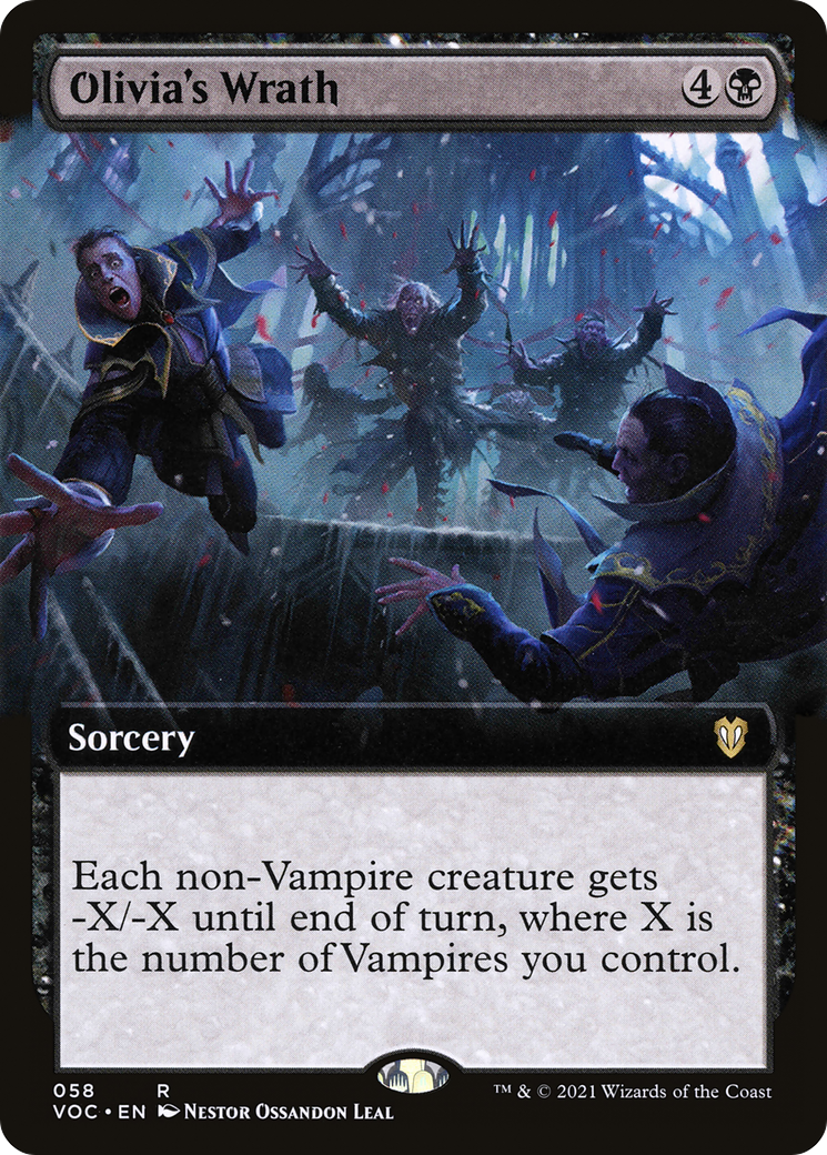 Image of Olivia's Wrath (Extended Art) [Innistrad: Crimson Vow Commander]