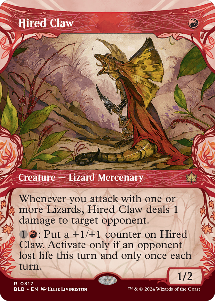 Image of Hired Claw (Showcase) [Bloomburrow]