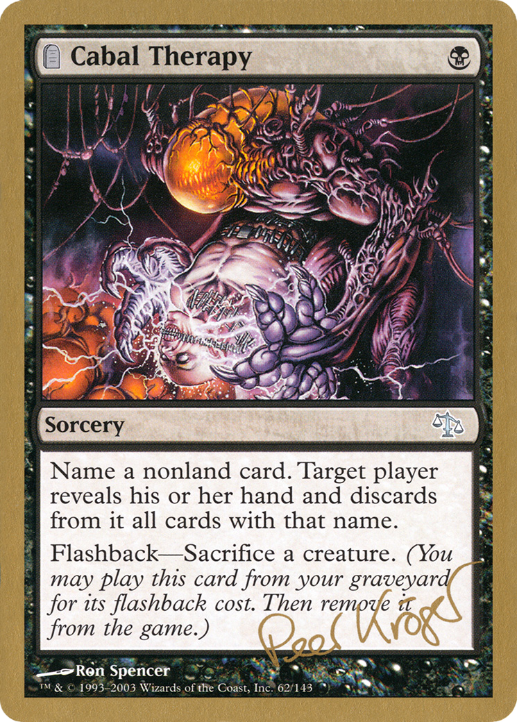 Image of Cabal Therapy (Peer Kroger) [World Championship Decks 2003]