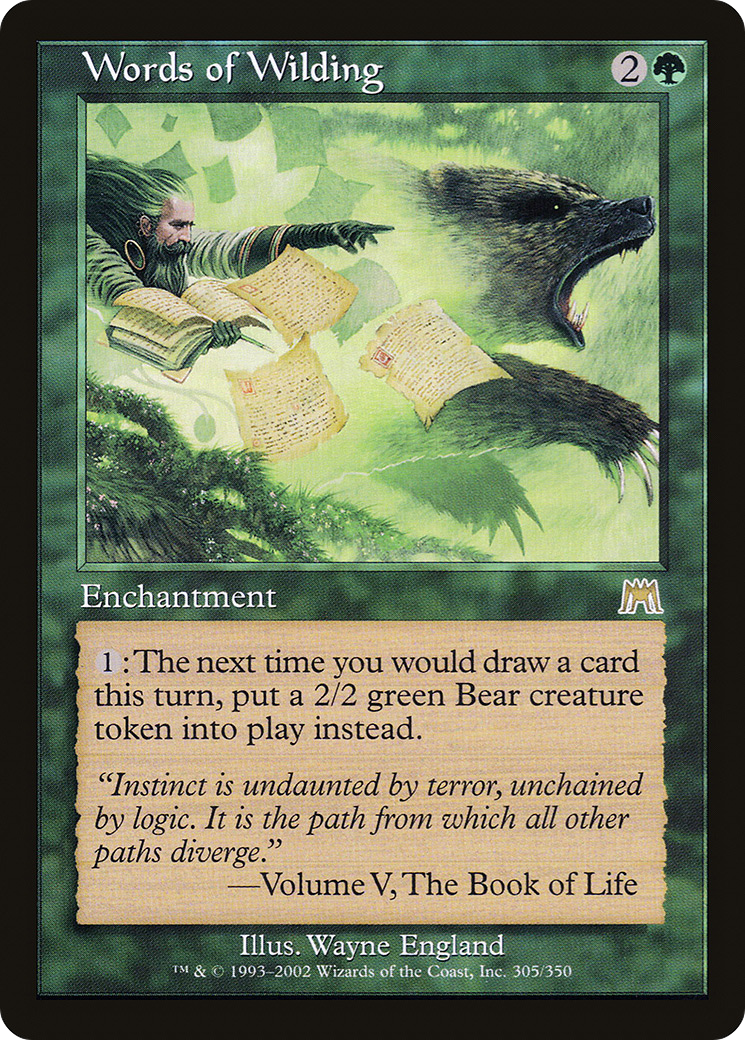 Image of Words of Wilding [Onslaught]