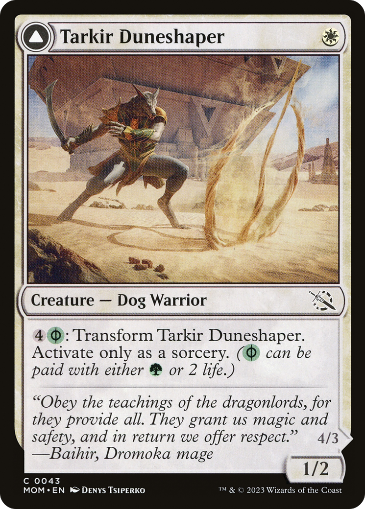 Image of Tarkir Duneshaper // Burnished Dunestomper [March of the Machine]