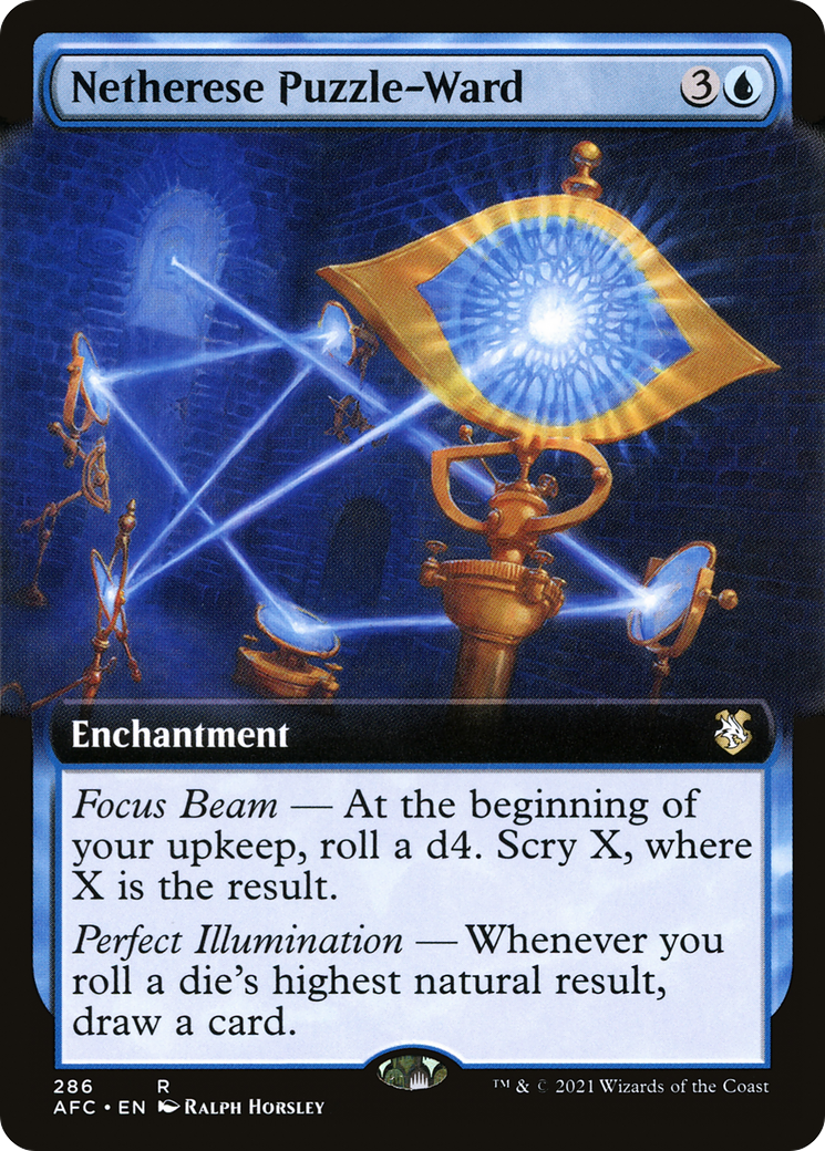 Image of Netherese Puzzle-Ward (Extended Art) [Dungeons & Dragons: Adventures in the Forgotten Realms Commander]