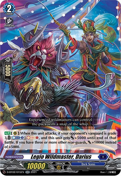 Image of Legio Wildmaster, Darius (D-BT02/015EN) [A Brush with the Legends]