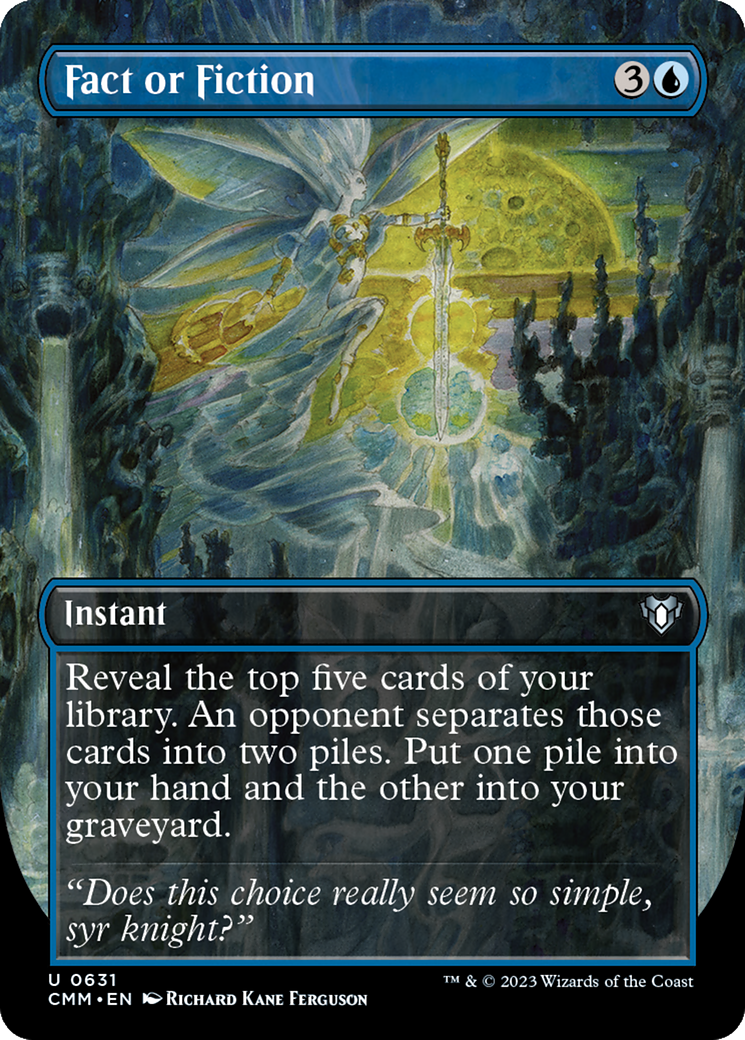 Image of Fact or Fiction (Borderless Alternate Art) [Commander Masters]