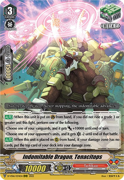 Image of Indomitable Dragon, Tenacitops (D-VS06/034EN) [V Clan Collection Vol.6]