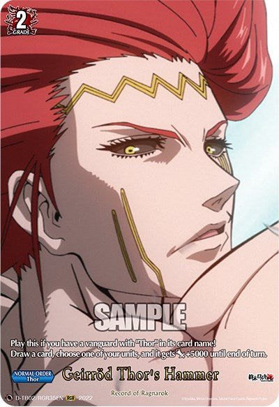 Image of Geirrod Thor's Hammer (D-TB02/RGR35EN) [Record of Ragnarok]