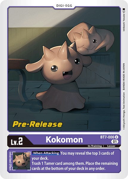 Image of Kokomon [BT7-006] [Next Adventure Pre-Release Cards]