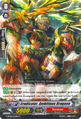 Image of Eradicator, Ambitious Dragoon (G-BT09/072EN) [Divine Dragon Caper]