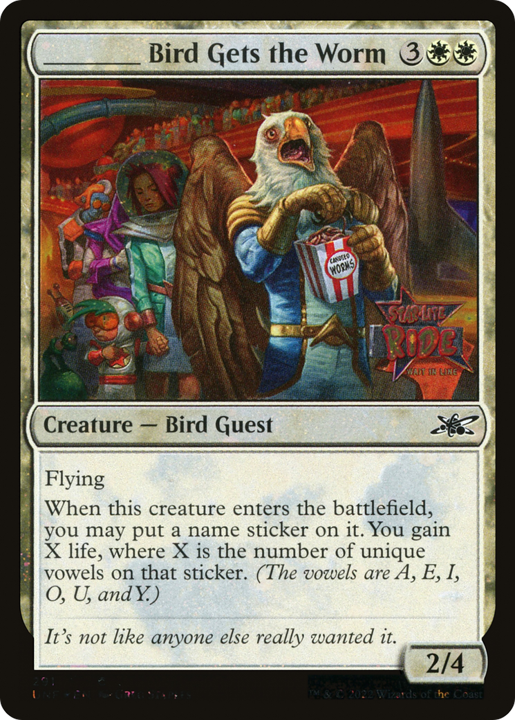 Image of _____ Bird Gets the Worm (Galaxy Foil) [Unfinity]