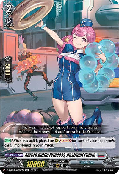 Image of Aurora Battle Princess, Restraint Pianie (D-BT04/089EN) [Awakening of Chakrabarthi]