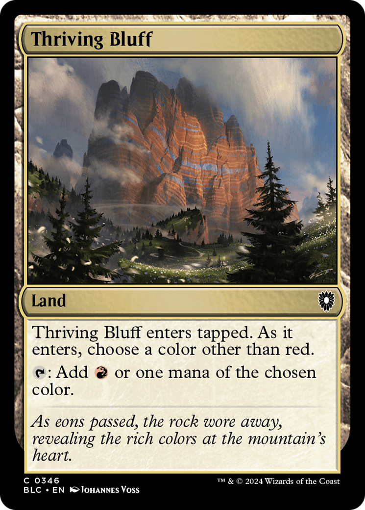 Image of Thriving Bluff [Bloomburrow Commander]