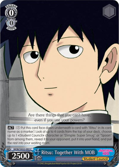 Image of Ritsu: Together with MOB (MOB/SX02-092 C) [Mob Psycho 100]