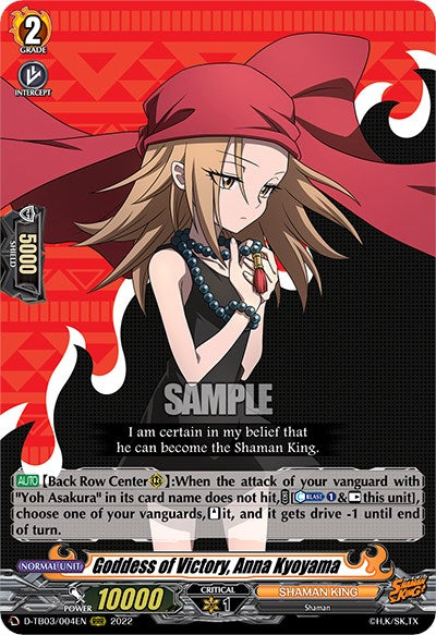Image of Goddess of Victory, Anna Kyoyama (D-TB03/004EN) [Shaman King]