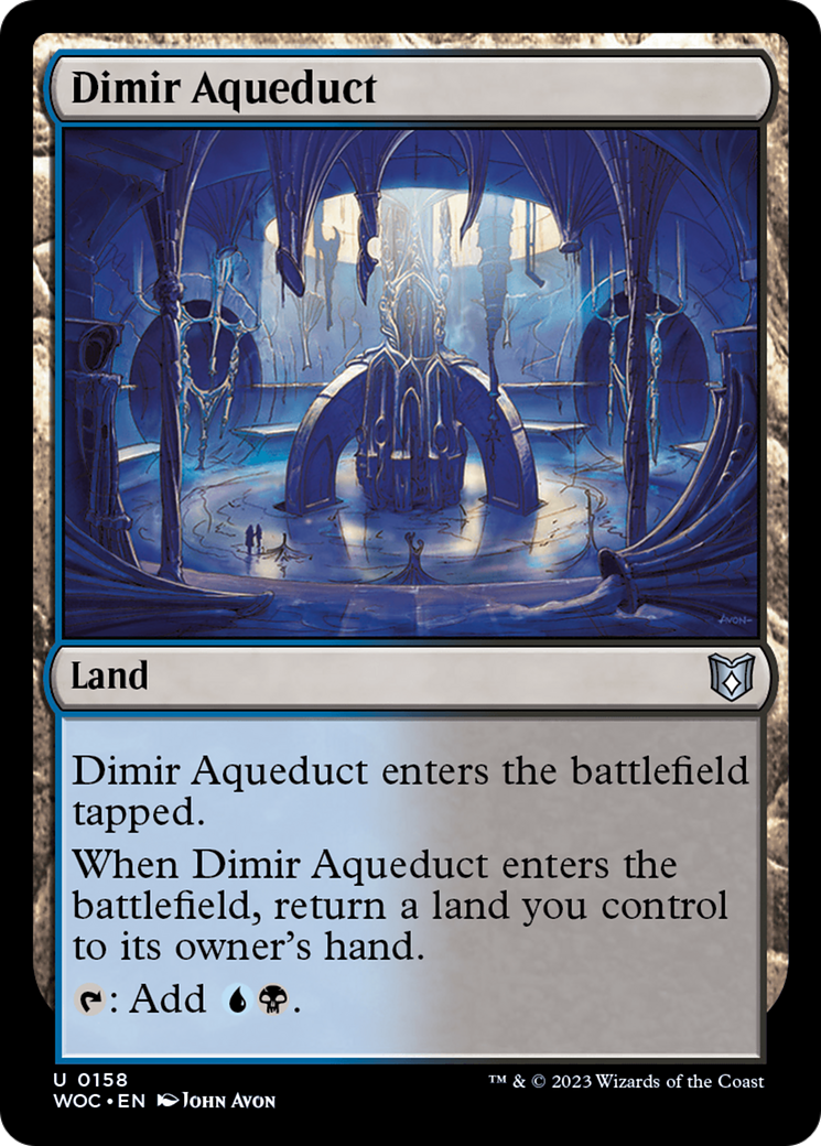 Image of Dimir Aqueduct [Wilds of Eldraine Commander]