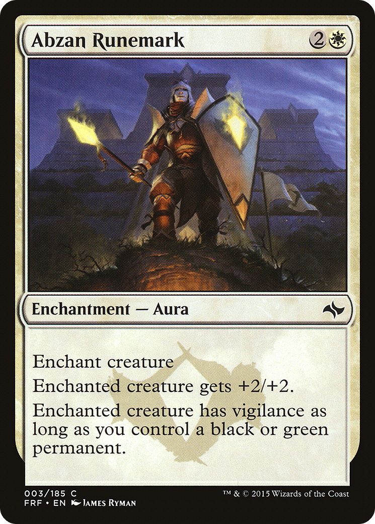 Image of Abzan Runemark [Fate Reforged]