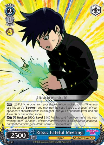 Image of Ritsu: Fateful Meeting (MOB/SX02-077 R) [Mob Psycho 100]
