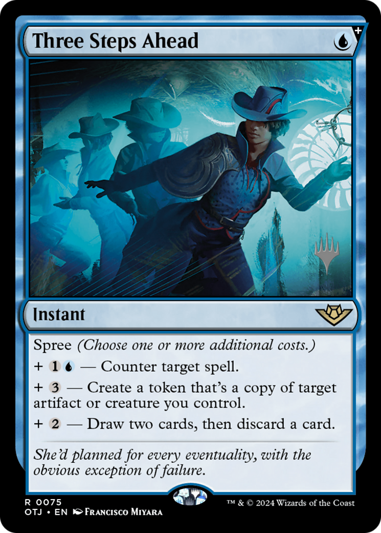 Image of Three Steps Ahead (Promo Pack) [Outlaws of Thunder Junction Promos]