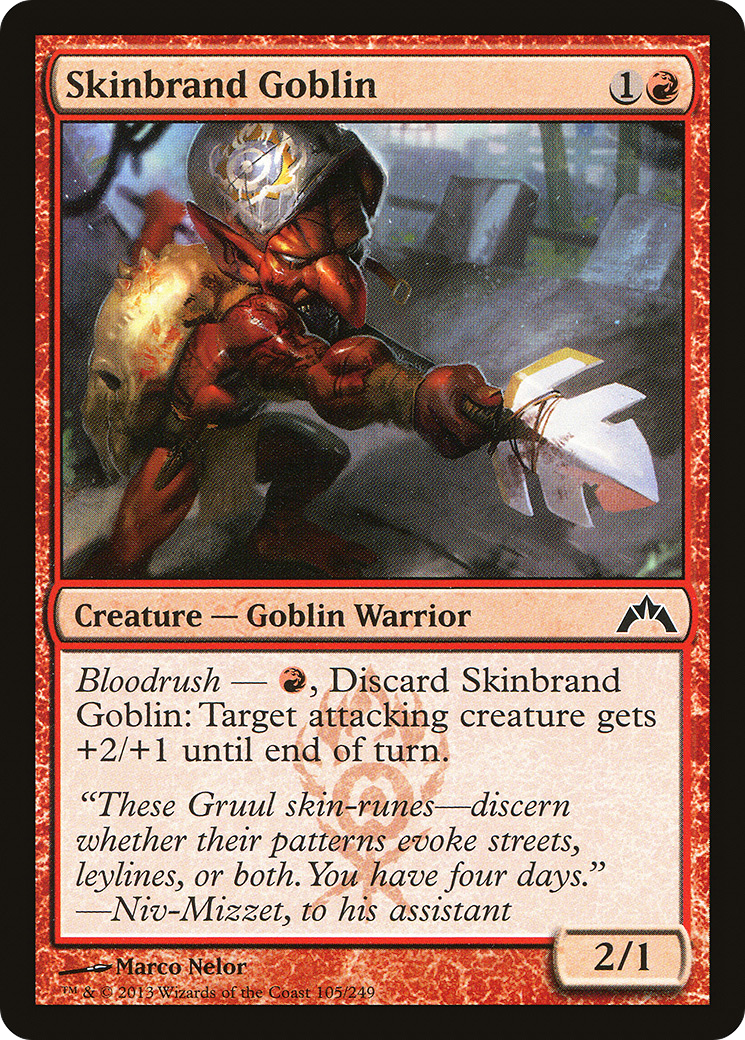 Image of Skinbrand Goblin [Gatecrash]