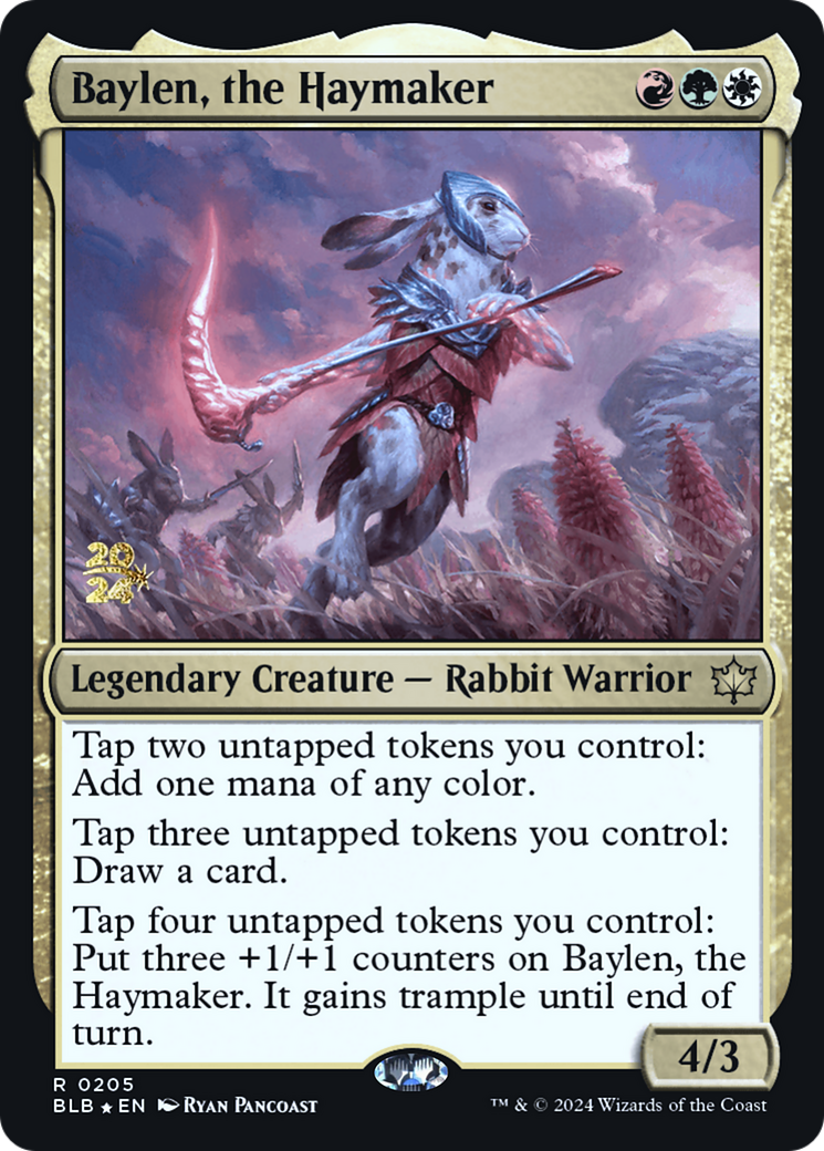 Image of Baylen, the Haymaker [Bloomburrow Prerelease Promos]