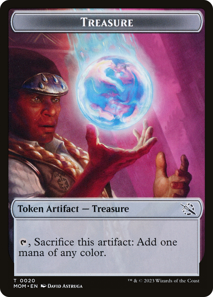 Image of Treasure (20) // Dinosaur Double-Sided Token [March of the Machine Tokens]