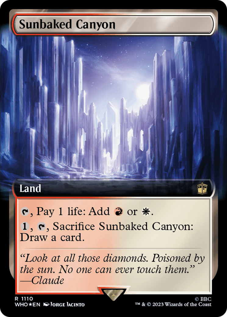 Image of Sunbaked Canyon (Extended Art) (Surge Foil) [Doctor Who]