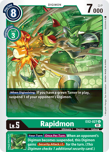 Image of Rapidmon [EX2-027] [Digital Hazard]