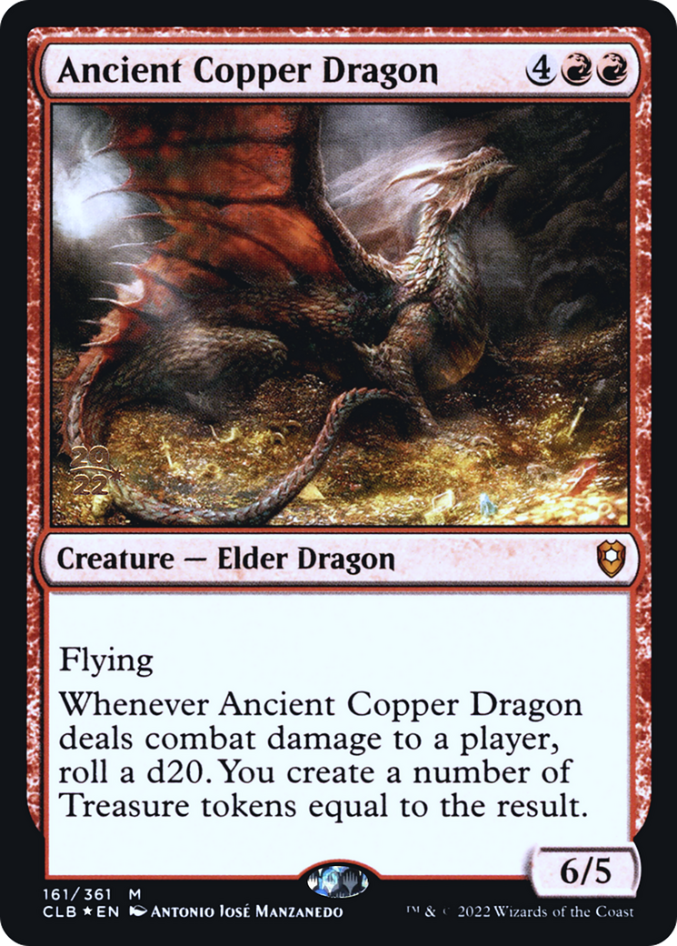 Image of Ancient Copper Dragon [Commander Legends: Battle for Baldur's Gate Prerelease Promos]