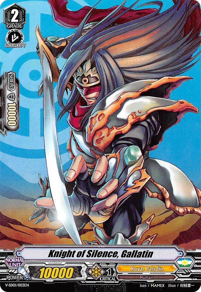 Image of Knight of Silence, Gallatin (V-SD01/003EN) [2018 Free Experience Deck 