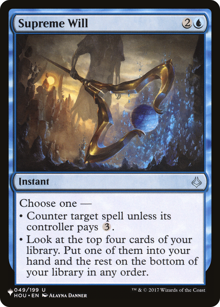 Image of Supreme Will [The List]