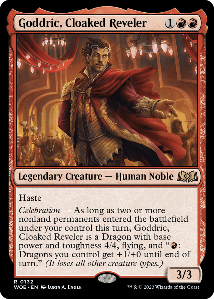 Image of Goddric, Cloaked Reveler [Wilds of Eldraine]