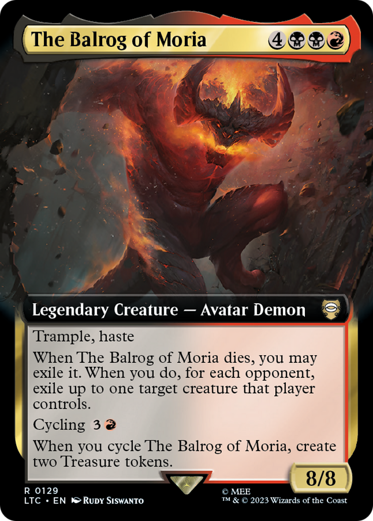Image of The Balrog of Moria (Extended Art) [The Lord of the Rings: Tales of Middle-Earth Commander]