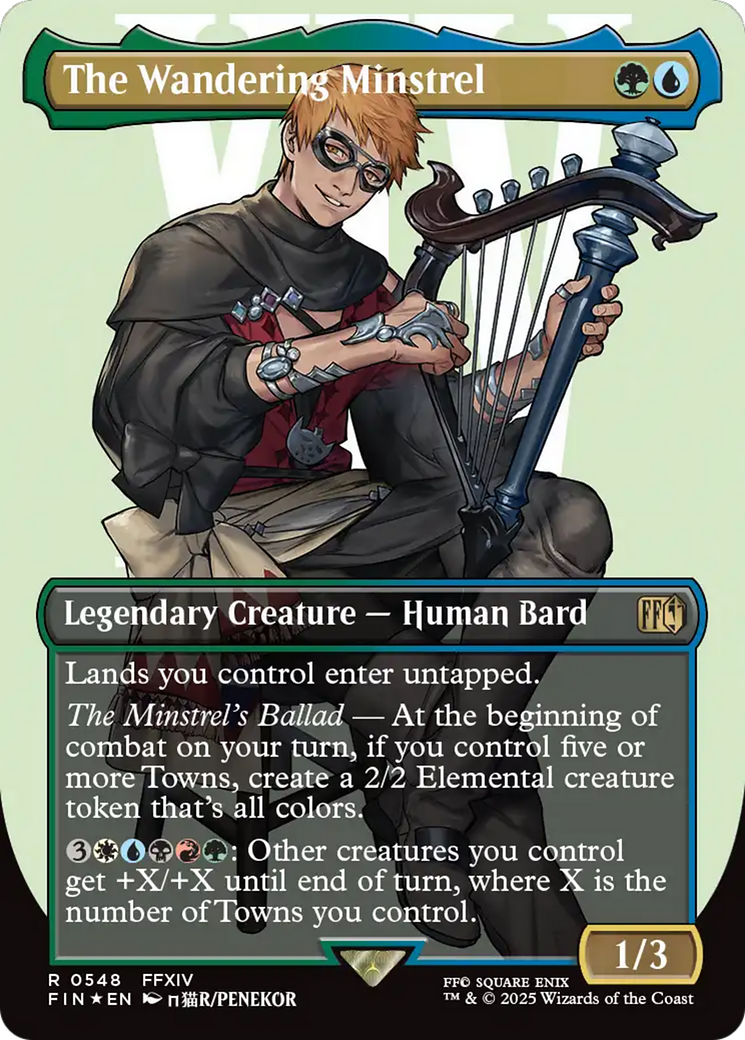Image of The Wandering Minstrel (Borderless) (Surge Foil) [FINAL FANTASY]