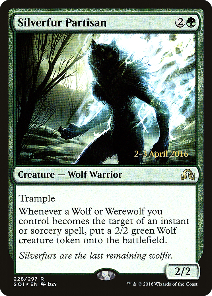 Image of Silverfur Partisan [Shadows over Innistrad Prerelease Promos]