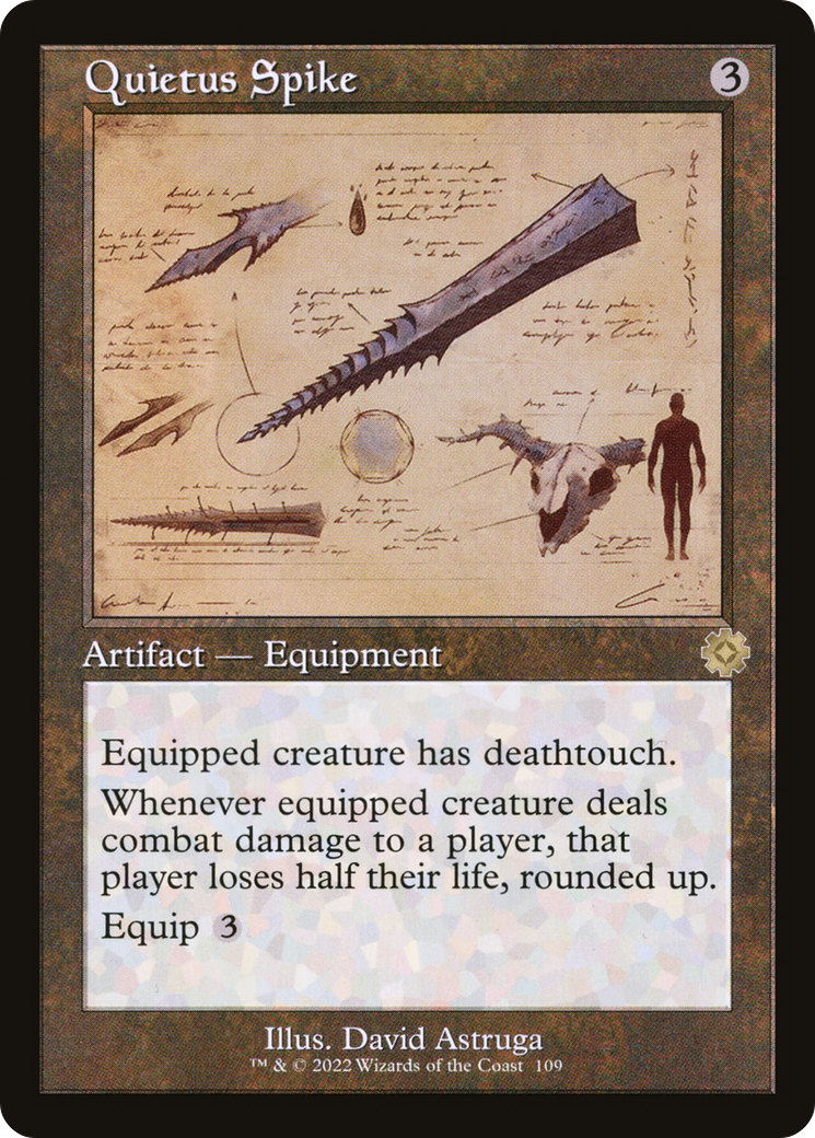 Image of Quietus Spike (Retro Schematic) [The Brothers' War Retro Artifacts]