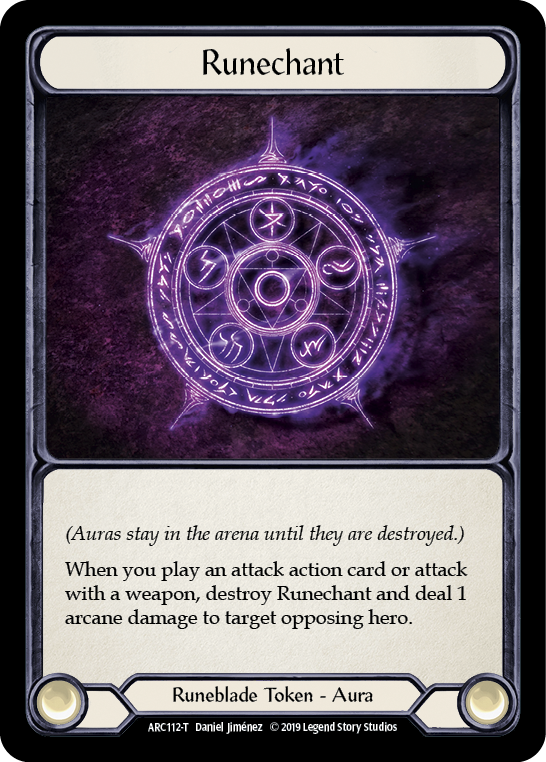 Image of Runechant // Nebula Blade [ARC112-T // ARC077-T] (Arcane Rising)  1st Edition Normal