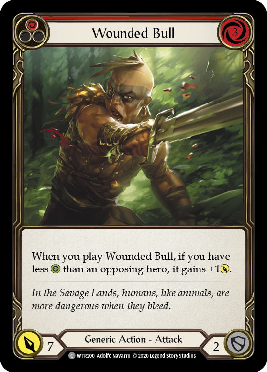 Image of Wounded Bull (Red) [U-WTR200] (Welcome to Rathe Unlimited)  Unlimited Normal