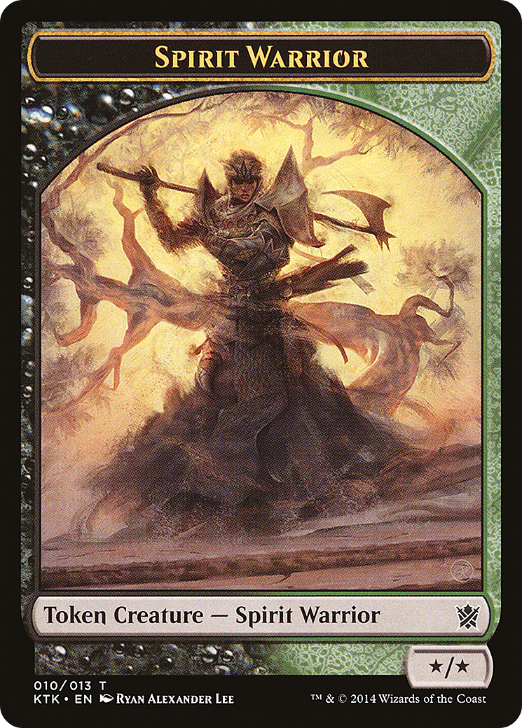 Image of Spirit Warrior Token [Khans of Tarkir Tokens]