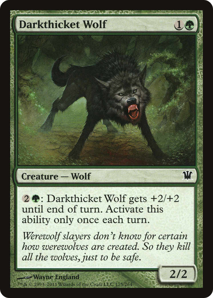 Image of Darkthicket Wolf [Innistrad]