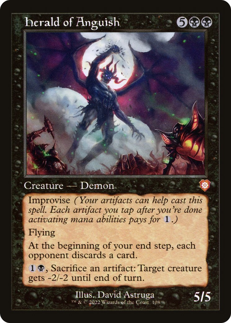 Image of Herald of Anguish (Retro) [The Brothers' War Commander]