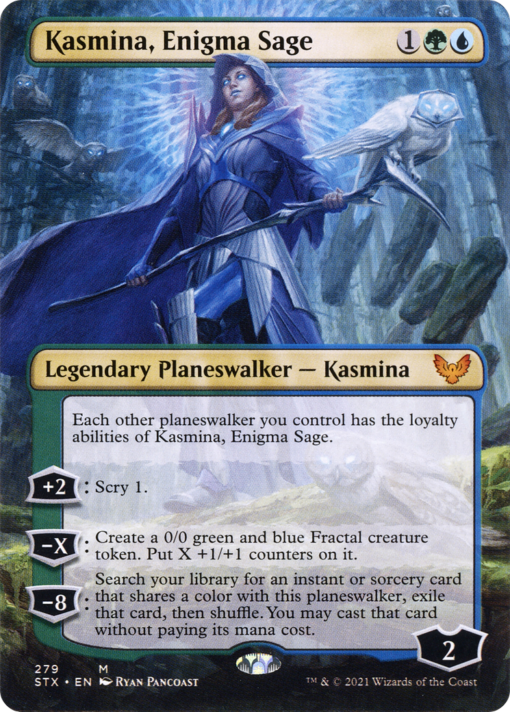 Image of Kasmina, Enigma Sage (Borderless) [Strixhaven: School of Mages]