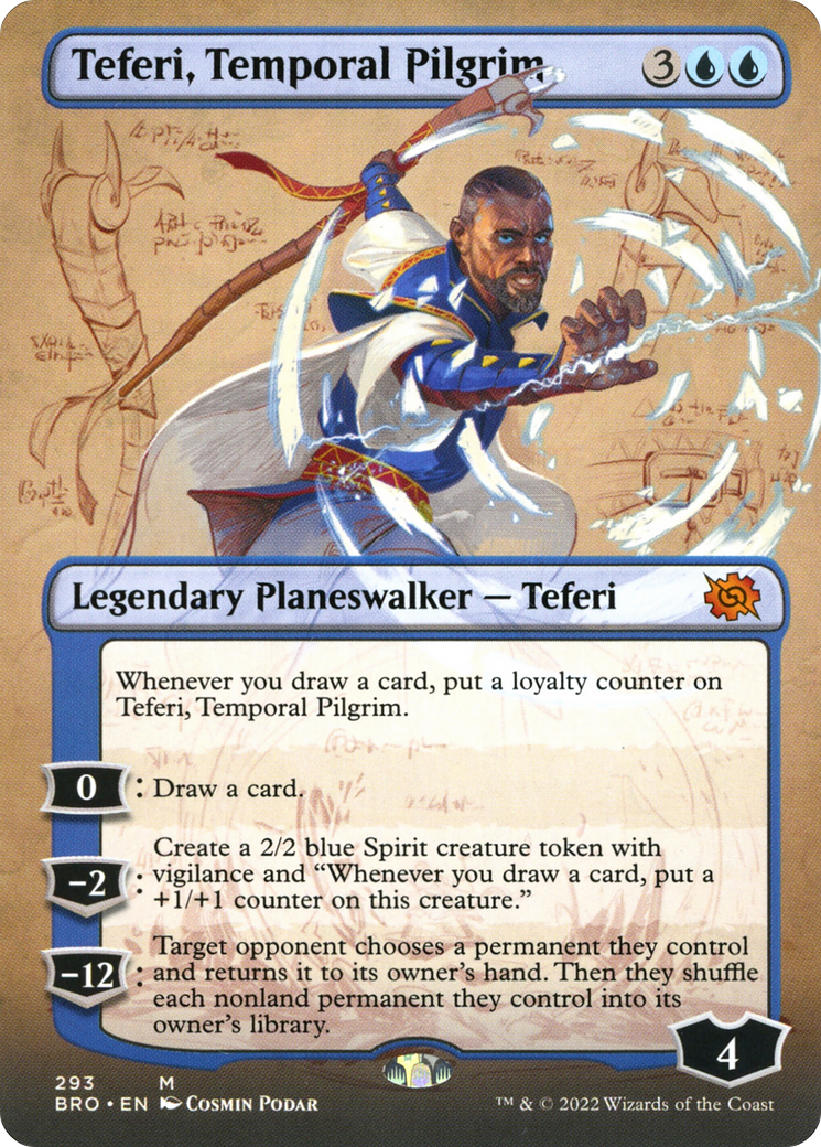 Image of Teferi, Temporal Pilgrim (Borderless Alternate Art) [The Brothers' War]
