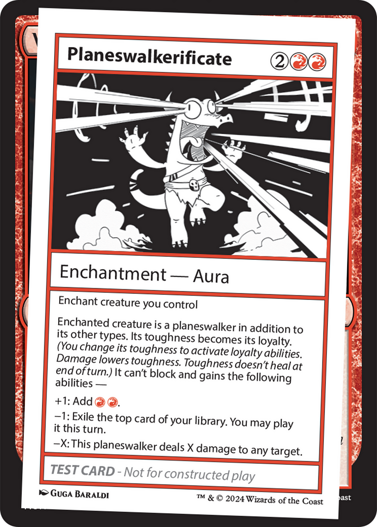 Image of Planeswalkerificate [Mystery Booster 2 Playtest Cards]