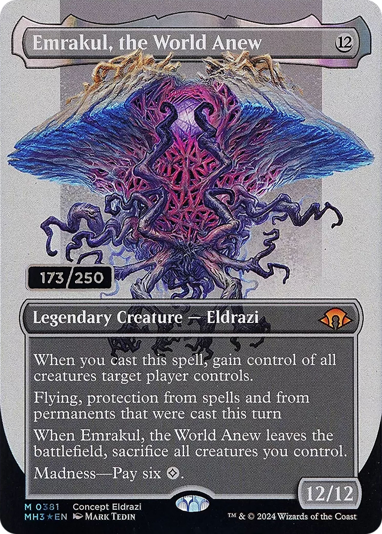 Image of Emrakul, the World Anew (Borderless) (Serial Numbered) [Modern Horizons 3]