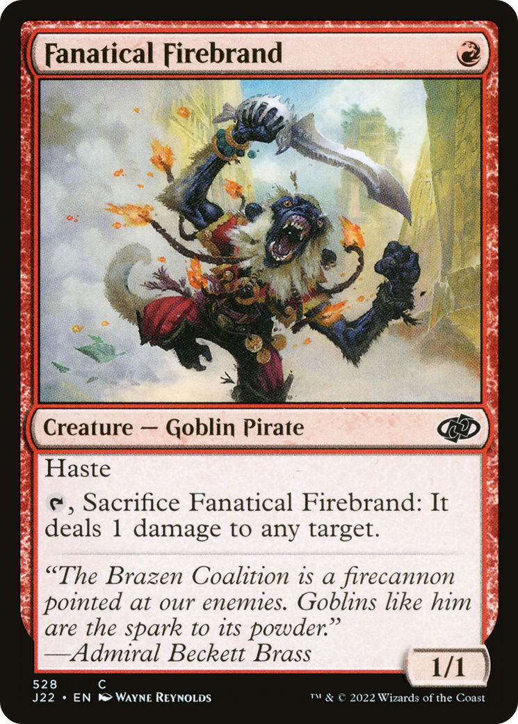Image of Fanatical Firebrand [Jumpstart 2022]